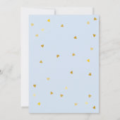 Oh Baby Gold Liebe Heart Baby Dusche / Sprinkle Einladung (Rückseite)