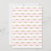 Oh Baby Gold & Pink Balloons Babydusche Einladung (Rückseite)