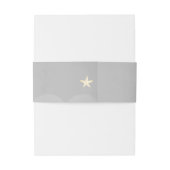 "Oh, Baby!" Gray Twinkle Little Star Einladungsbanderole (Rückseitenbeispiel)