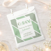 Oh Baby Green Modern Baby Dusche Gefallen Tasche Geschenktütchen (Ausgeschnitten)