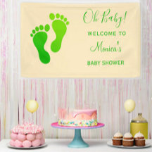 Oh Baby Green Welcome Baby Dusche
