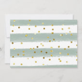 Oh Baby Greenery Bunny Baby Shower Einladung (Rückseite)