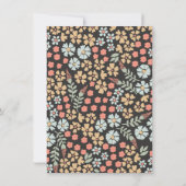 Oh Baby | Groovy Yellow Spring Floral Baby Shower Einladung (Rückseite)