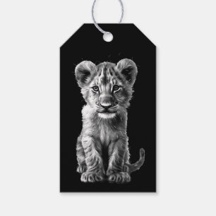 Oh Baby Großkatze Jungtier Grau Geschenkanhänger