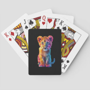 Oh Baby Großkatzenjunges  Spielkarten