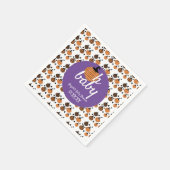 Oh Baby Halloween Confetti Pumpkins Baby Dusche Serviette (Ecke)