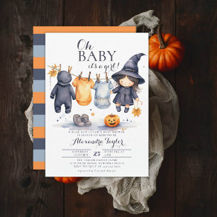 Oh Baby Halloween Fall Oktober Hexendusche Einladung