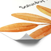 Oh, Baby! Halloween Fall Pumpkin Verlasse Willkomm Poster (Ecke)