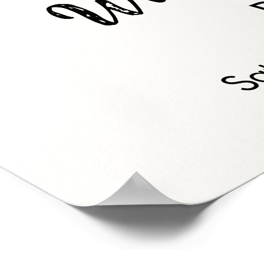 Oh, Baby! Halloween Fall Pumpkin Verlasse Willkomm Poster (Ecke)