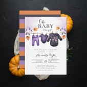 Oh Baby Halloween Herbst Kleidung Mädchen Dusche Einladung