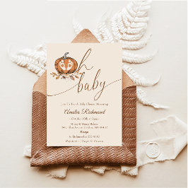 Oh Baby! Herbst Pumpkin Autumn Baby Dusche Einladung