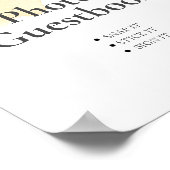 Oh Baby Honey Bee Foto Shower Guest Book Poster (Ecke)