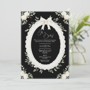 Oh Baby Hortensien Vintage Babyparty Einladung