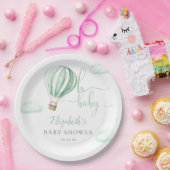 Oh Baby Hot Air Ballon Geschlecht Neutral Baby Dus Pappteller (Party)