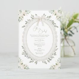 Oh Baby Hydrangea Vintage Baby Shower Einladung