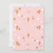 Oh Baby Ice cremes Stars Baby Dusche Einladung (Rückseite)