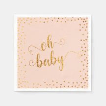 Oh Baby Imitate Gold Foil Confetti Blush4 Kinderdu
