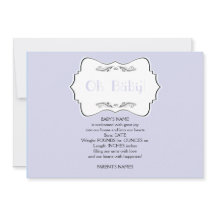 Oh Baby in Blue Baby Ankündigung