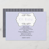 Oh Baby in Blue Baby Ankündigung (Vorne/Hinten)