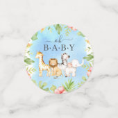 Oh Baby Jungle Baby Dusche Konfetti (Klein Vorderseite)