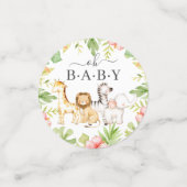 Oh Baby Jungle Baby Dusche Konfetti (Klein Vorderseite)