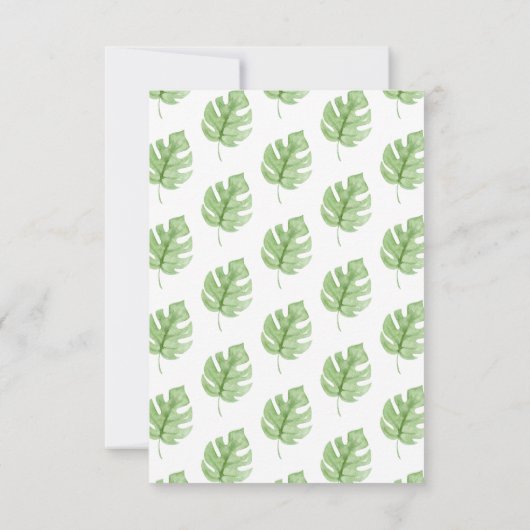 Oh Baby Jungle Baby Dusche Windelwanne Raffle Invi Einladung (Rückseite)