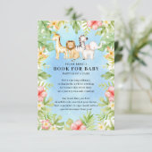 Oh Baby Jungle Baby Showbook für Baby Enclosur Begleitkarte (Stehend Vorderseite)