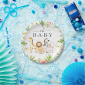 Oh Baby Jungle Baby Shower 7" Plättchen Pappteller (Party)