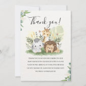 Oh Baby Jungle Baby Shower Boy Dankeskarte (Vorderseite)