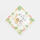 Oh Baby Jungle Babydusche Papier Napkins Serviette (Ecke)