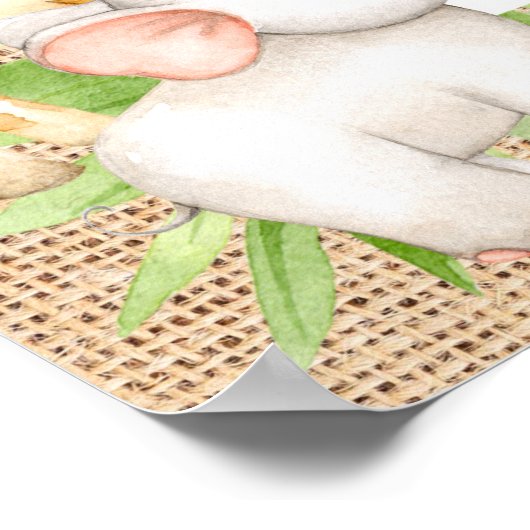 Oh Baby Jungle Poster (Ecke)