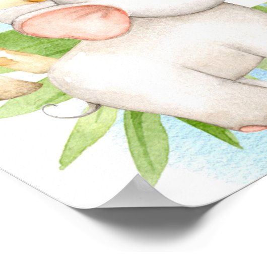 Oh Baby Jungle Poster (Ecke)