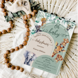 Oh Baby Jungle Safari Animals Baby Dusche Einladung