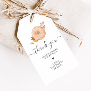 Oh Baby Kürbis Herbst Baby Shower Favor Tags Geschenkanhänger