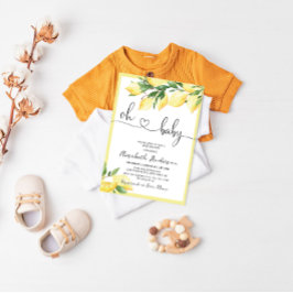 Oh Baby Lemon Baby Shower Einladung