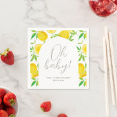 Oh Baby Lemon Watercolor Babydusche Serviette (Beispiel)