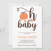 Oh Baby Little Pumpkin Baby Dusche Einladung (Vorderseite)