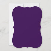 Oh Baby! Minimal Typography Purple Baby Shower Einladung (Rückseite)