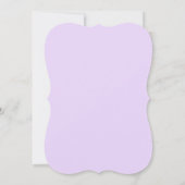 Oh Baby! Minimal Typography Purple Baby Shower Einladung (Rückseite)