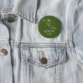 Oh Baby Minimalist Wildflower Auntie-to-be Button (Beispiel)
