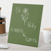 Oh Baby Minimalist Wildflower Cards & Gifts Sockelschild (In Situ)