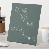 Oh Baby Minimalist Wildflower Cards & Gifts Sockelschild (In Situ)