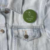 Oh Baby Minimalist Wildflower werdende Mutter Button (Beispiel)