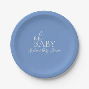 Oh Baby Minimalistisch Baby Dusche Pappteller