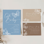 Oh Baby Minimalistisch Baby Shower Einladung