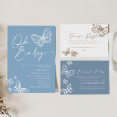 Oh Baby Minimalistisch Baby Shower Einladung