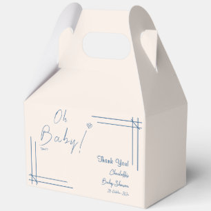 Oh Baby! Minimalistische Babyparty geschlechtsneut Geschenkschachtel