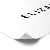 Oh Baby Mint Feet Babydusche Begrüßungszeichen Poster (Ecke)