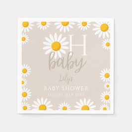 Oh Baby Modern Daisy Gender Neutral Baby Dusche Serviette