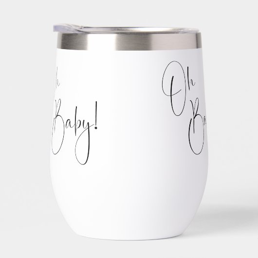 Oh Baby Modern Script Baby Dusche (Rechts)